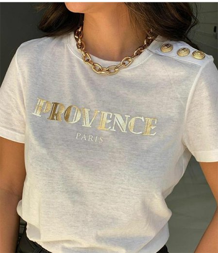 Loose Text Letters Casual Crew Neck T-Shirt, White, T-Shirts