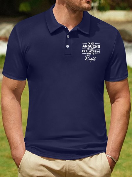 Men’s I’m Not Arguing I’m Just Expaining Why I’m Right Casual Polo Collar Polo Shirt, Deep blue, T-shirts
Men’s I’m Not Arguing I’m Just Expaining Why I’m Right Casual Polo Collar Polo Shirt, Deep blue, T-shirts