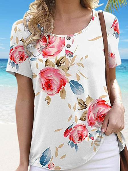 Regular Fit Crew Neck Casual T-Shirt, White, T-Shirts
Regular Fit Crew Neck Casual T-Shirt, White, T-Shirts