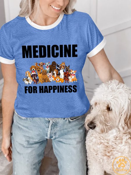 Lilicloth X Funnpaw Women's Dog Lover Medicine For Happiness T-Shirt, Blue, T-shirts
Lilicloth X Funnpaw Women's Dog Lover Medicine For Happiness T-Shirt, Blue, T-shirts