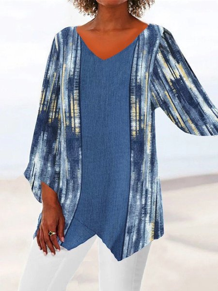 Cotton And Linen Abstract Casual Shirt, Blue, Shirts & Blouses
Cotton And Linen Abstract Casual Shirt, Blue, Shirts & Blouses