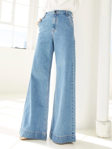 Regular Fit Micro-Elasticity Plain Urban Long Jeans Straight pants, Denim blue, Jeans
Regular Fit Micro-Elasticity Plain Urban Long Jeans Straight pants, Denim blue, Jeans