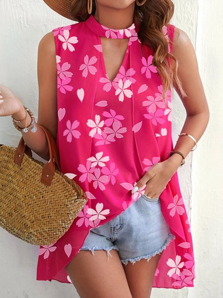 Loose Floral Vacation Shirt, Rose red, Tanks & Camis
Loose Floral Vacation Shirt, Rose red, Tanks & Camis