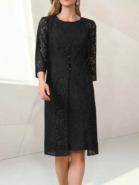 Plain Knitted Urban Two-Piece Set MOTHER OF THE BRIDE DRESS, Black, Formal Dresses
Plain Knitted Urban Two-Piece Set MOTHER OF THE BRIDE DRESS, Black, Formal Dresses