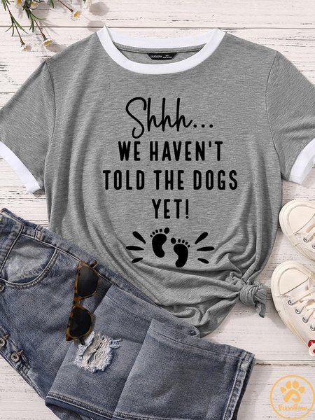 Lilicloth X Funnpaw Women's Shhh We Haven't Told The Dogs Yet Pregnancy Announcement Matching T-Shirt, Gray, T-shirts
Lilicloth X Funnpaw Women's Shhh We Haven't Told The Dogs Yet Pregnancy Announcement Matching T-Shirt, Gray, T-shirts