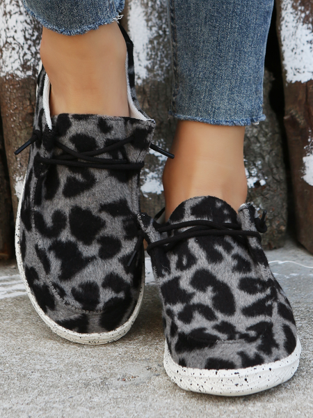 Women's Leopard Lace-Up Loafers Comfortable & Lightweight Ladies Shoes, Black, Sneakers
Women's Leopard Lace-Up Loafers Comfortable & Lightweight Ladies Shoes, Black, Sneakers
