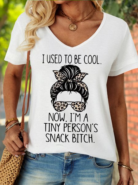 Women's I'M A Tiny Person's Snack Bitch Letters Casual Crew Neck T-Shirt, White, T-shirts
Women's I'M A Tiny Person's Snack Bitch Letters Casual Crew Neck T-Shirt, White, T-shirts