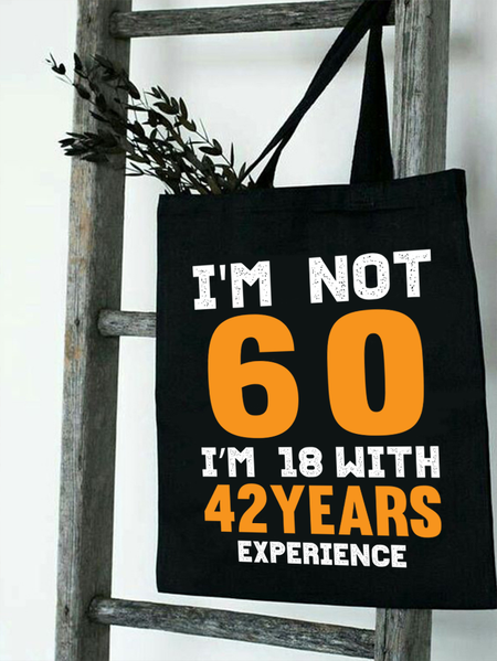 Lilicloth X Jessanjony I'm Not 60 I'm 18 With 42Years Experience Women's Shopping Tote, Black, Bags
Lilicloth X Jessanjony I'm Not 60 I'm 18 With 42Years Experience Women's Shopping Tote, Black, Bags