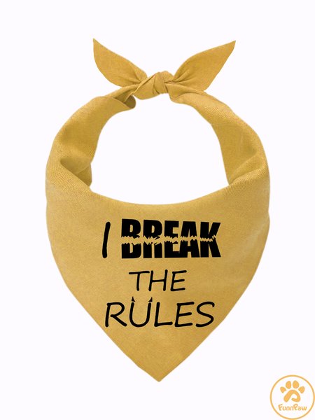 Lilicloth X Funnpaw I Break The Rules Matching Dog Print Bib, Yellow, Pet Bandanas
Lilicloth X Funnpaw I Break The Rules Matching Dog Print Bib, Yellow, Pet Bandanas