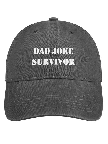 Dad Joke Survivor Denim Hat, Deep gray, Women's Hats