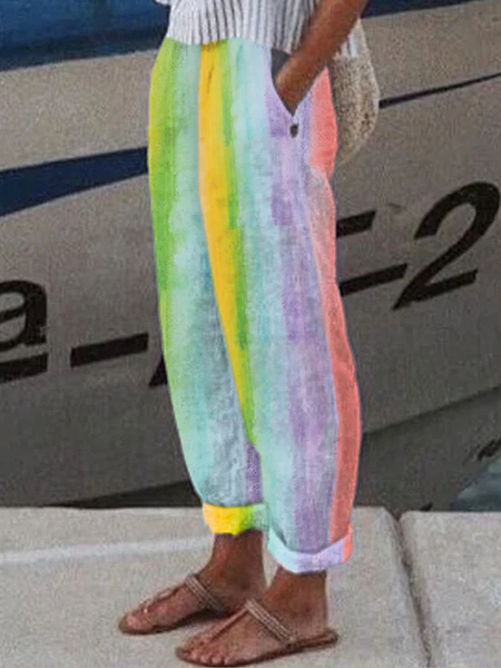 Casual Loose Ombre Pants, Multicolor, Pants
Casual Loose Ombre Pants, Multicolor, Pants