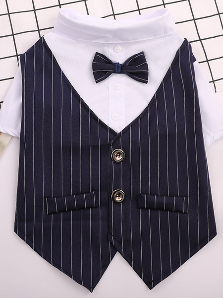 Lilicloth X Funnpaw Dog Wedding Suit, Deep blue, Pet Clothes