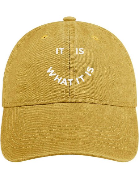 Men's /Women's It Is What It Is Graphic Printing Regular Fit Adjustable Denim Hat, Yellow, Women's Hats
Men's /Women's It Is What It Is Graphic Printing Regular Fit Adjustable Denim Hat, Yellow, Women's Hats