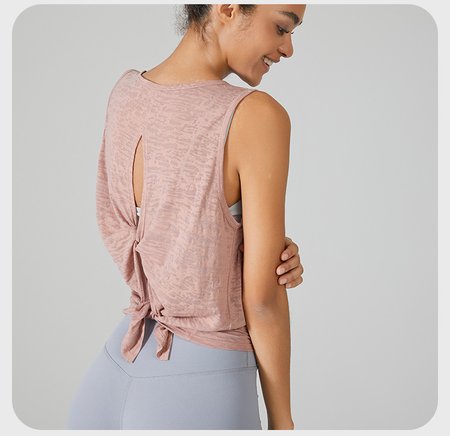 Casual Loose Plain Tank Top, Pink, Tanks & Camis