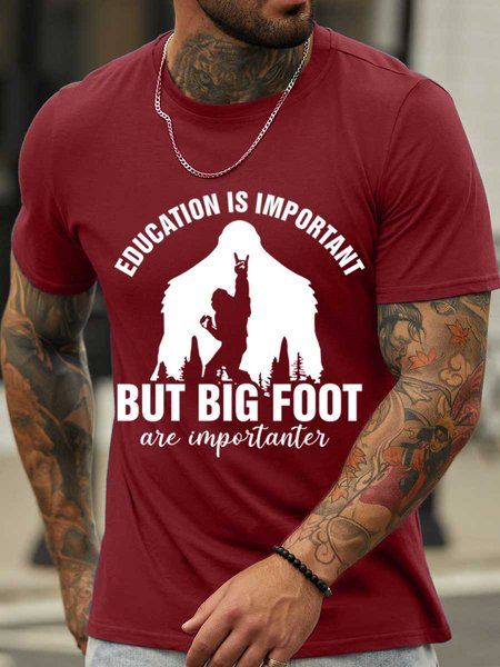 Lilicloth X Y Education Is Important But Big Foot Are Importanter Men's Crew Neck T-Shirt, Red, T-shirts
Lilicloth X Y Education Is Important But Big Foot Are Importanter Men's Crew Neck T-Shirt, Red, T-shirts