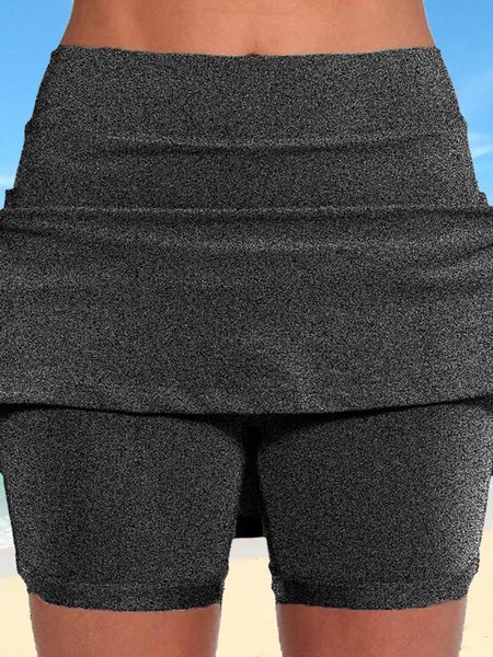 Sports Plain Bikini Bottom, Deep gray, swimwear>>Bikini Bottoms