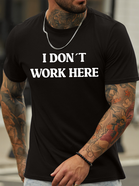 Lilicloth X Hynek Rajtr I Don’t Work Here Men’s Text Letters Casual Crew Neck T-Shirt, Black, T-shirts
Lilicloth X Hynek Rajtr I Don’t Work Here Men’s Text Letters Casual Crew Neck T-Shirt, Black, T-shirts