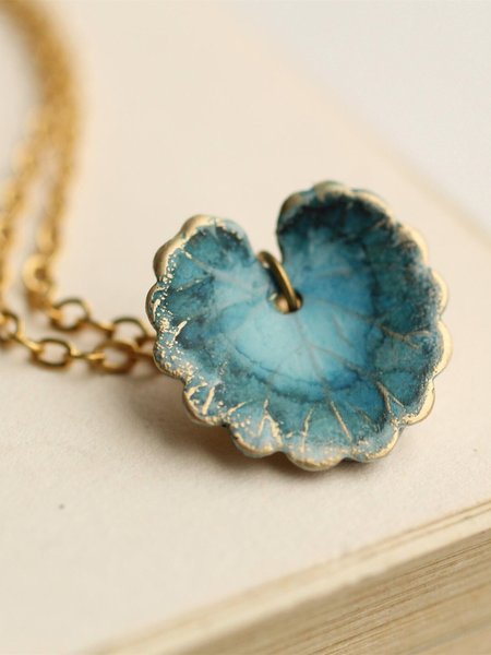 Vintage Ceramic Lotus Leaf Plant Pendant Necklace Ethnic Casual Women Jewelry, As picture, Necklaces
Vintage Ceramic Lotus Leaf Plant Pendant Necklace Ethnic Casual Women Jewelry, As picture, Necklaces