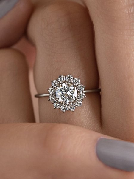 Elegant Full Diamond Zircon Ring Wedding Party Festival Women's Jewelry, Silver, Rings
Elegant Full Diamond Zircon Ring Wedding Party Festival Women's Jewelry, Silver, Rings