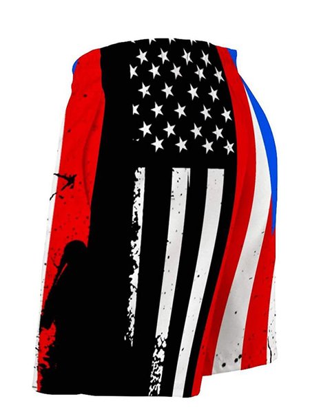 Men's America Flag Stretch Breathable Quick Dry Beach Shorts Sports Shorts, Red, Shorts
Men's America Flag Stretch Breathable Quick Dry Beach Shorts Sports Shorts, Red, Shorts