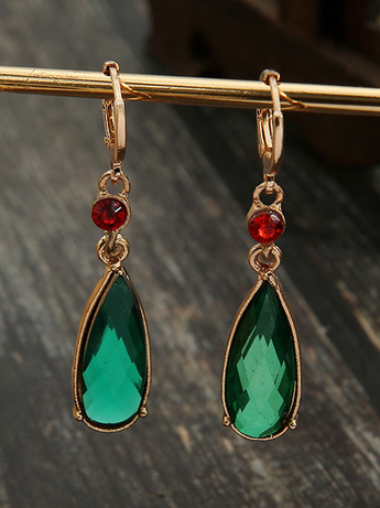 Elegant Green Crystal Drop Earrings Urban Casual Party Women's Jewelry, Earrings
Elegant Green Crystal Drop Earrings Urban Casual Party Women's Jewelry, Earrings
