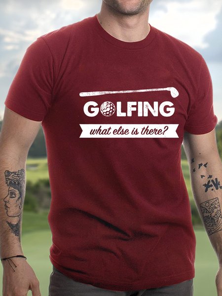 Men’s Golfing What Else Is There Regular Fit Casual Text Letters T-Shirt, Red, T-shirts
Men’s Golfing What Else Is There Regular Fit Casual Text Letters T-Shirt, Red, T-shirts