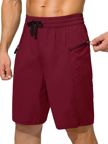 Men's 9 Inch Inseam Swim Trunks Quick Dry 2 in 1 Swim Shorts with Pockets, Wine red, Shorts
Men's 9 Inch Inseam Swim Trunks Quick Dry 2 in 1 Swim Shorts with Pockets, Wine red, Shorts