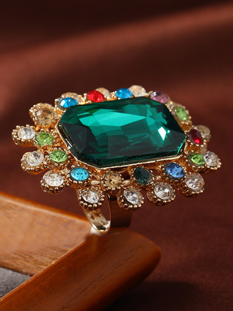 Elegant Colorful Crystal Open Ring Party Gathering Women's Jewelry, As picture, Rings
Elegant Colorful Crystal Open Ring Party Gathering Women's Jewelry, As picture, Rings