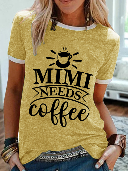 Women's Mimi Needs Coffee Mother'S Day Funny Quotes Cotton-Blend T-Shirt, Yellow, T-shirts
Women's Mimi Needs Coffee Mother'S Day Funny Quotes Cotton-Blend T-Shirt, Yellow, T-shirts