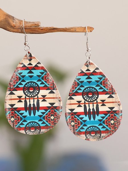 Casual Ethnic Pattern Leather Earrings Western Style Retro Music Festival Female Jewelry, As picture, Earrings
Casual Ethnic Pattern Leather Earrings Western Style Retro Music Festival Female Jewelry, As picture, Earrings