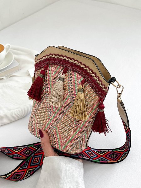 Casual Ethnic Pattern Embroidered Shoulder Ladies Leather Bag Vacation Vintage, Deep pink, Women's Bags
Casual Ethnic Pattern Embroidered Shoulder Ladies Leather Bag Vacation Vintage, Deep pink, Women's Bags