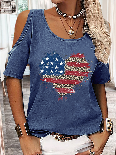 Women's America Flag Solid Drop Shoulder Crew Neck Casual T-Shirt, Dark blue, T-shirts
Women's America Flag Solid Drop Shoulder Crew Neck Casual T-Shirt, Dark blue, T-shirts