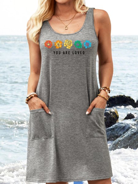 Women's You Are Loved Inspirationa Flower Christian Casual Crew Neck Dress, Gray, Dresses
Women's You Are Loved Inspirationa Flower Christian Casual Crew Neck Dress, Gray, Dresses
