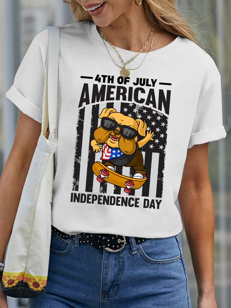 Lilicloth X Jessanjony 4th Of July American Independence Day Women's Crew Neck T-Shirt, White, T-shirts
Lilicloth X Jessanjony 4th Of July American Independence Day Women's Crew Neck T-Shirt, White, T-shirts
