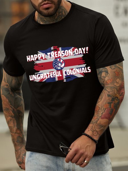 Lilicloth X Kat8lyst Happy Treason Day Ungrateful Colonials Men's T-Shirt, Black, T-shirts
Lilicloth X Kat8lyst Happy Treason Day Ungrateful Colonials Men's T-Shirt, Black, T-shirts