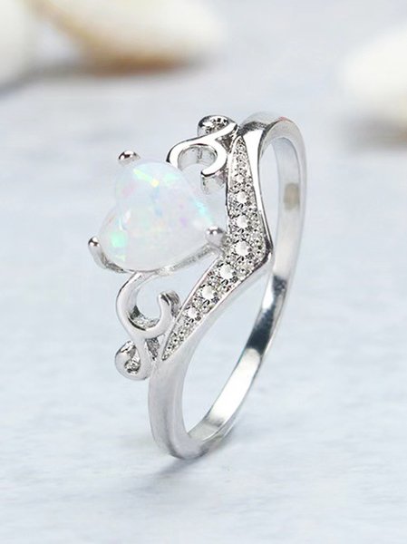 Elegant Opal Moonstone Diamond Heart Ring Wedding Anniversary Women Jewelry, Silver, Rings
Elegant Opal Moonstone Diamond Heart Ring Wedding Anniversary Women Jewelry, Silver, Rings
