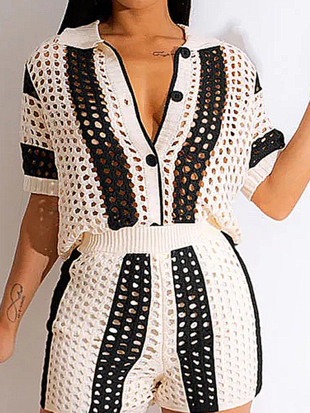 Micro-Elasticity Shirt Collar Short sleeve Urban Color Block Blouse, As picture, Blouses and Shirts
Micro-Elasticity Shirt Collar Short sleeve Urban Color Block Blouse, As picture, Blouses and Shirts