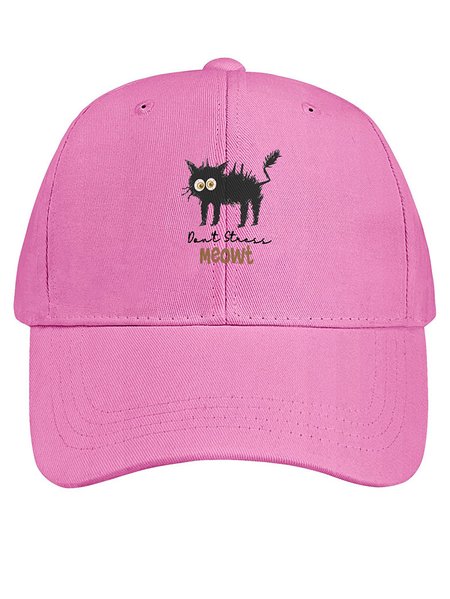 Women’s Cat Lover Don't Stress Simple Text Letters Cotton Adjustable Hat, Pink, Women's Hats
Women’s Cat Lover Don't Stress Simple Text Letters Cotton Adjustable Hat, Pink, Women's Hats