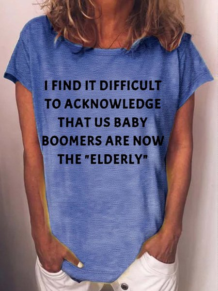 Women's i find it difficult to acknowledge that us baby Letters Casual T-Shirt, Blue, T-shirts
Women's i find it difficult to acknowledge that us baby Letters Casual T-Shirt, Blue, T-shirts