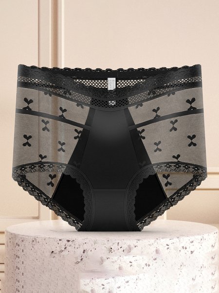 Breathable High Elastic Sexy Exquisite Lace High Waist Panties, Black, Panties
Breathable High Elastic Sexy Exquisite Lace High Waist Panties, Black, Panties