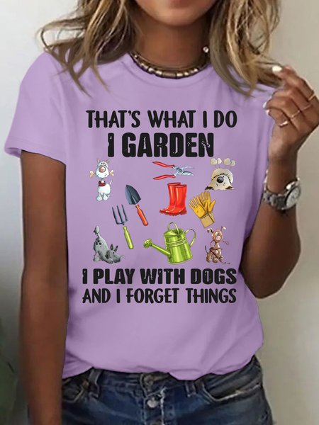 Women's That’s What I Do I Garden i Play With Dogs And I Forget Things T-Shirt, Purple, T-shirts
Women's That’s What I Do I Garden i Play With Dogs And I Forget Things T-Shirt, Purple, T-shirts