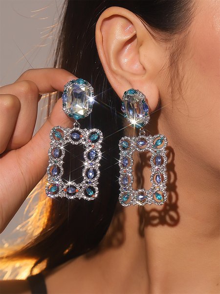 Elegant Colorful Diamond Geometric Pattern Earrings Party Wedding Anniversary Women's Jewelry, As picture, Earrings
Elegant Colorful Diamond Geometric Pattern Earrings Party Wedding Anniversary Women's Jewelry, As picture, Earrings