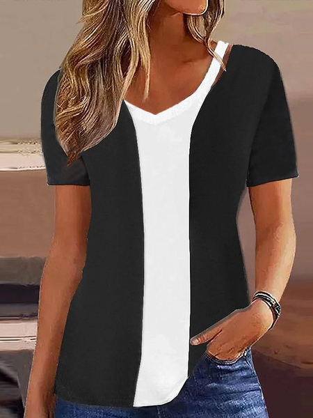 Color Block Regular Fit V Neck Casual Shirt, Black, Shirts & Blouses
Color Block Regular Fit V Neck Casual Shirt, Black, Shirts & Blouses