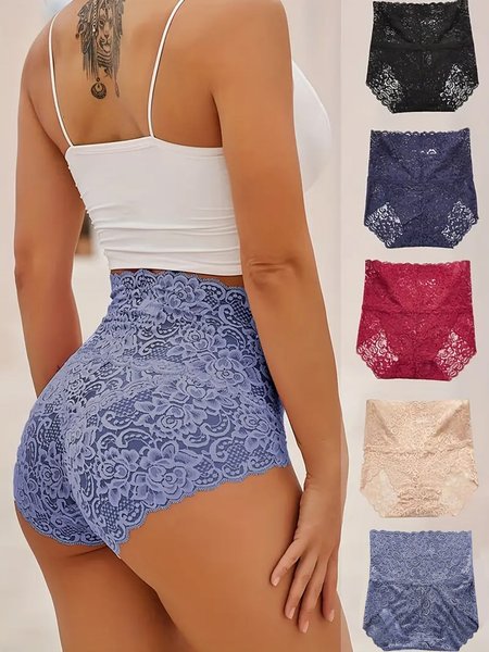 

Lace Plain Sexy Panty, Blue purple, loungewear & lingeries