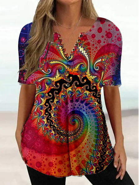 V Neck Casual Ombre Shirt, Red, Shirts & Blouses
V Neck Casual Ombre Shirt, Red, Shirts & Blouses