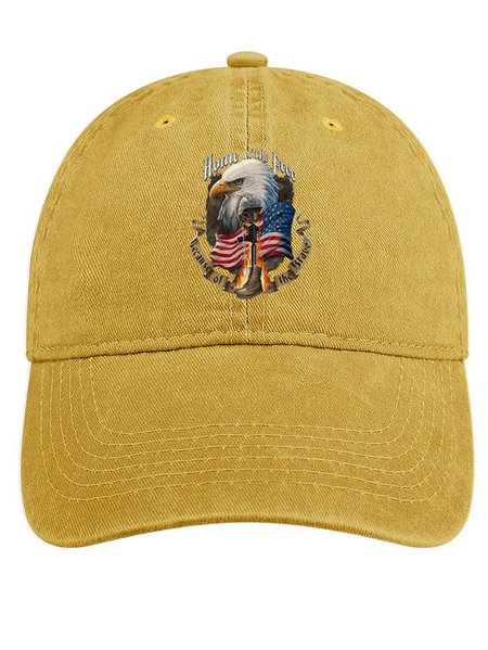 Men's /Women's Home Of The Free Graphic Printing Regular Fit Adjustable Denim Hat, Yellow, Men's Hats
Men's /Women's Home Of The Free Graphic Printing Regular Fit Adjustable Denim Hat, Yellow, Men's Hats
