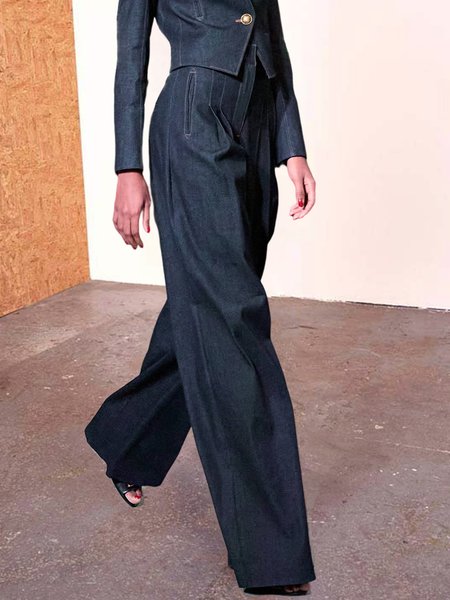 Denim Regular Fit Urban Plain Jeans, Deep blue, Jeans