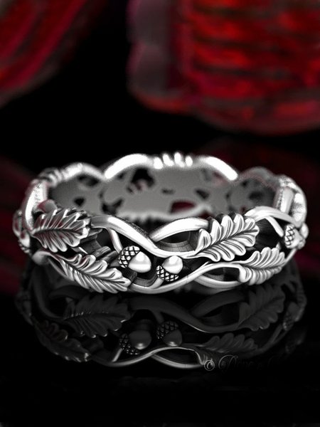 The new thorny fashion ring alloy creative personality retro style literary Mori ring trend, As picture, Rings
The new thorny fashion ring alloy creative personality retro style literary Mori ring trend, As picture, Rings