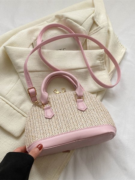 Daily Casual Handwoven Straw Messenger Bag Vacation Women's Hand Bag, Pink, Crossbody Bags
Daily Casual Handwoven Straw Messenger Bag Vacation Women's Hand Bag, Pink, Crossbody Bags