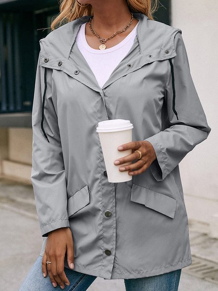 Casual Plain Shawl Collar water proof Regular Fit Jacket, Deep gray, Jackets
Casual Plain Shawl Collar water proof Regular Fit Jacket, Deep gray, Jackets